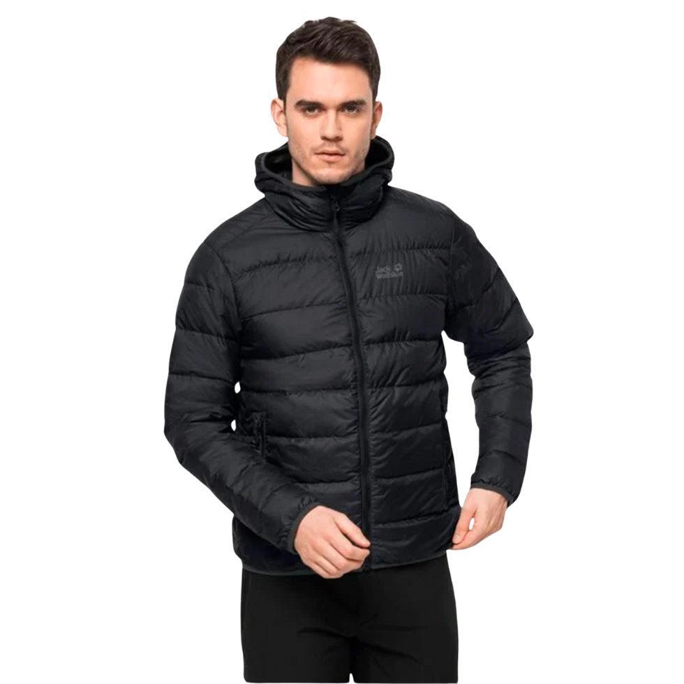 Пуховик чоловічий прошитий Jack Wolfskin HELIUM MEN 1200573_6000 Чорний
