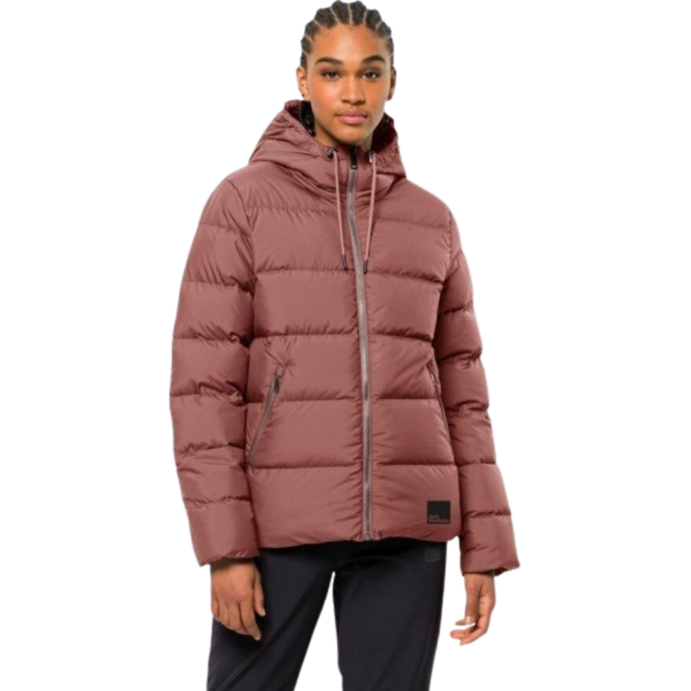 Пуховик жіночий Jack Wolfskin FROZEN PALACE JACKET W 1204912_3068 Сіро-рожевий