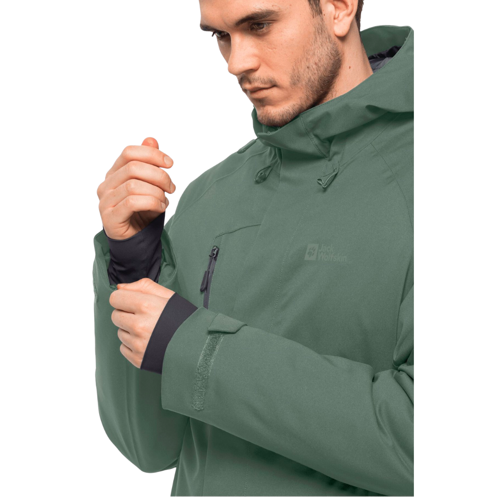 Пуховик чоловічий cинтетичний Jack Wolfskin TROPOSPHERE INS JKT M 1115321_4311 Сіро-зелений