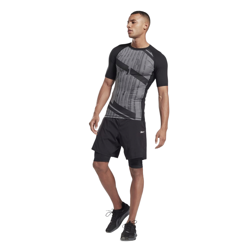 Чоловіча футболка Reebok PRINTED COMPRESSION TOP GJ6376