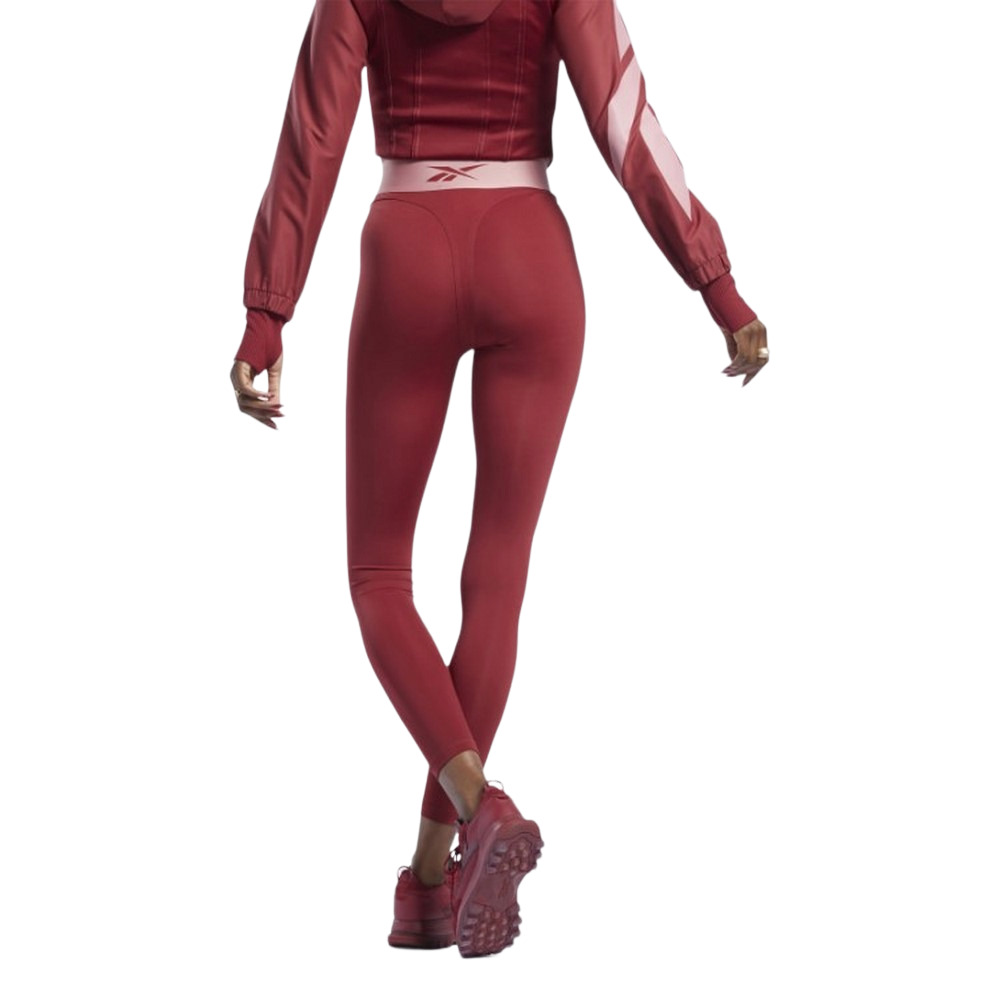 Жіночі легінси Reebok Reebok Cardi B Bordo HD4786
