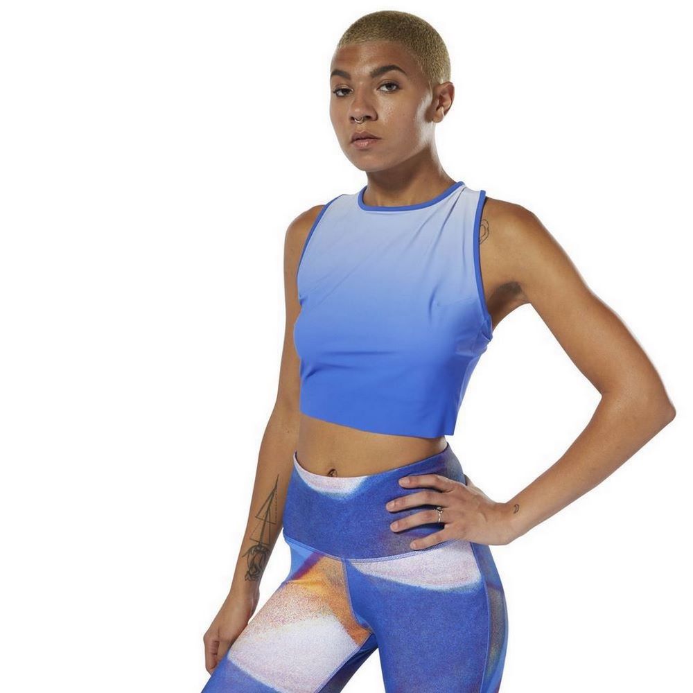 Жіночий спортивний кроп-топ Reebok Yoga Ombre DU4482