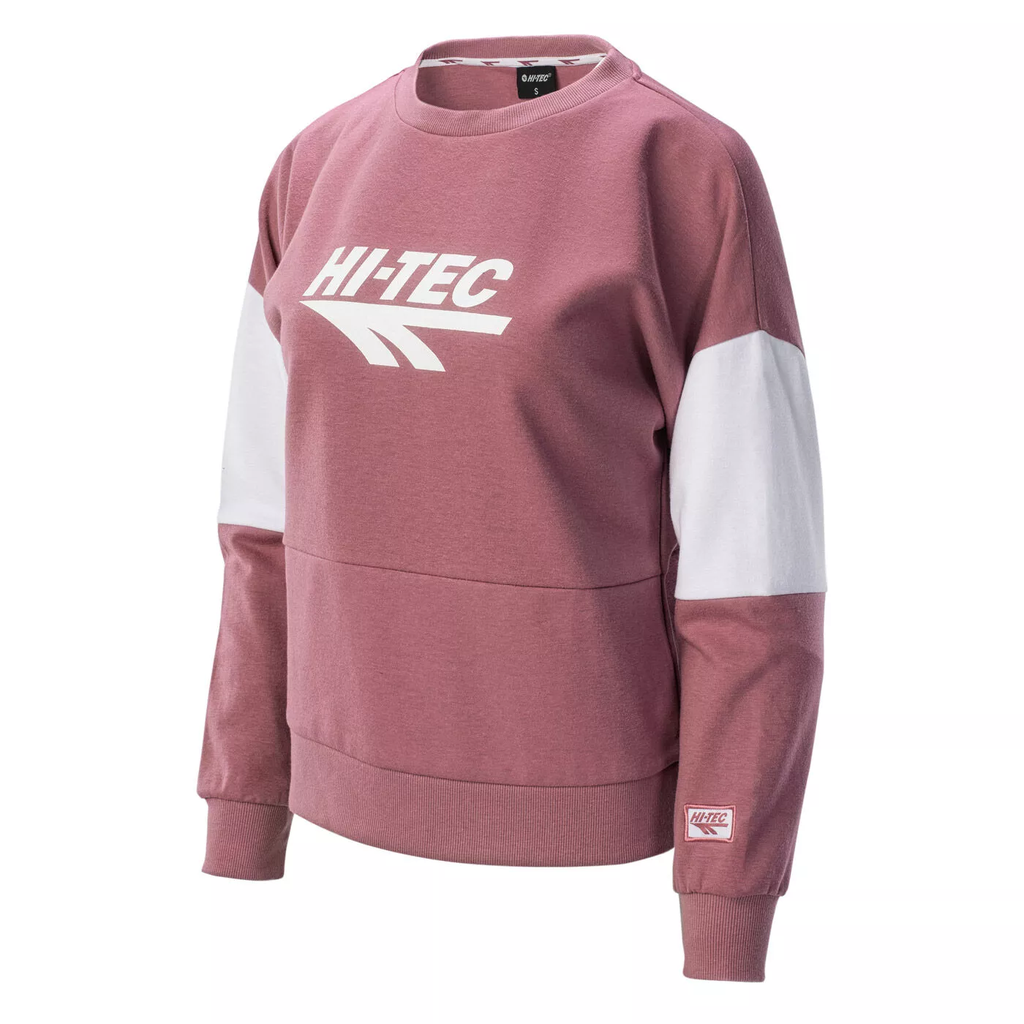 Жіночий світшот HI-TEC LADY PERE II-HEATHER ROSE/WHIT