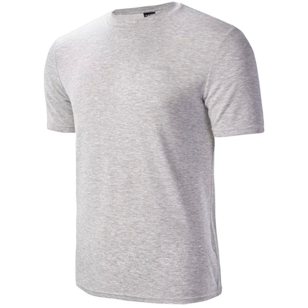 Чоловіча футболка HI-TEC LOFE-LIGHT GREY MELANGE
