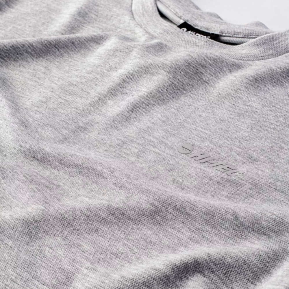 Чоловіча футболка HI-TEC LOFE-LIGHT GREY MELANGE