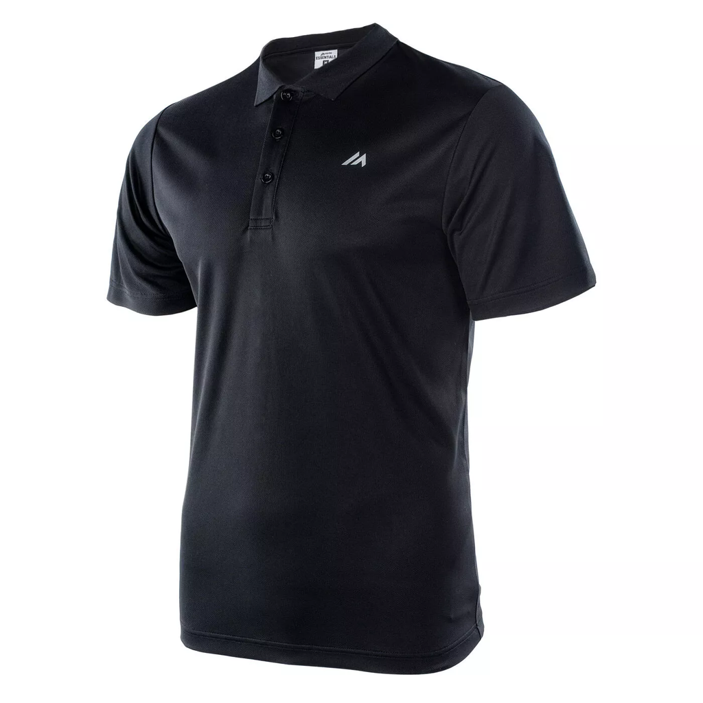 Чоловіче спортивне поло MARTES ESSENTIALS NODIM-BLACK/REFLECTIVE
