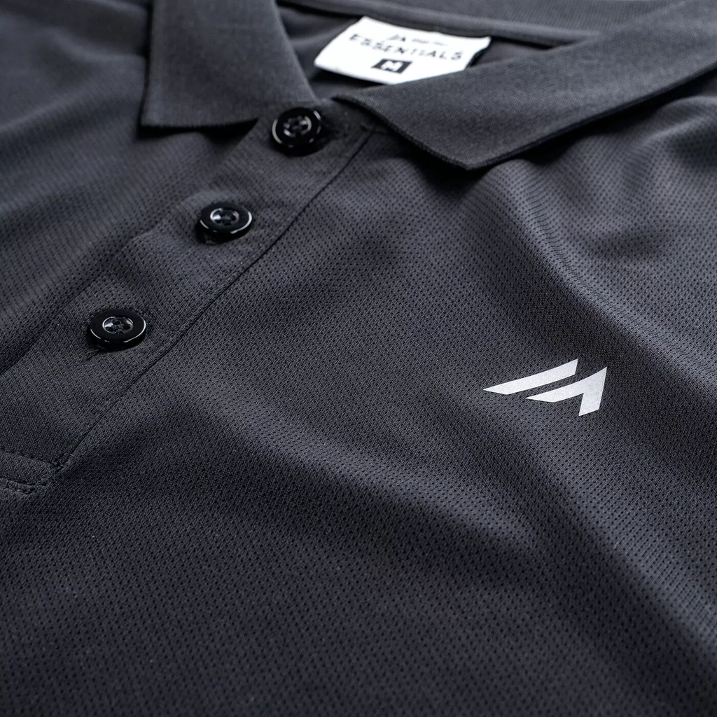 Чоловіче спортивне поло MARTES ESSENTIALS NODIM-BLACK/REFLECTIVE