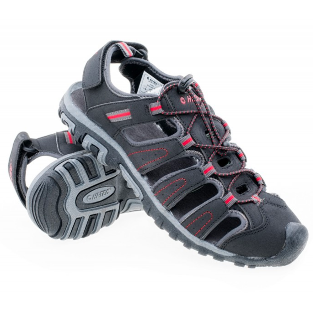 Сандалі чоловічі HI-TEC TIORE-BLACK/DARK GREY/RED