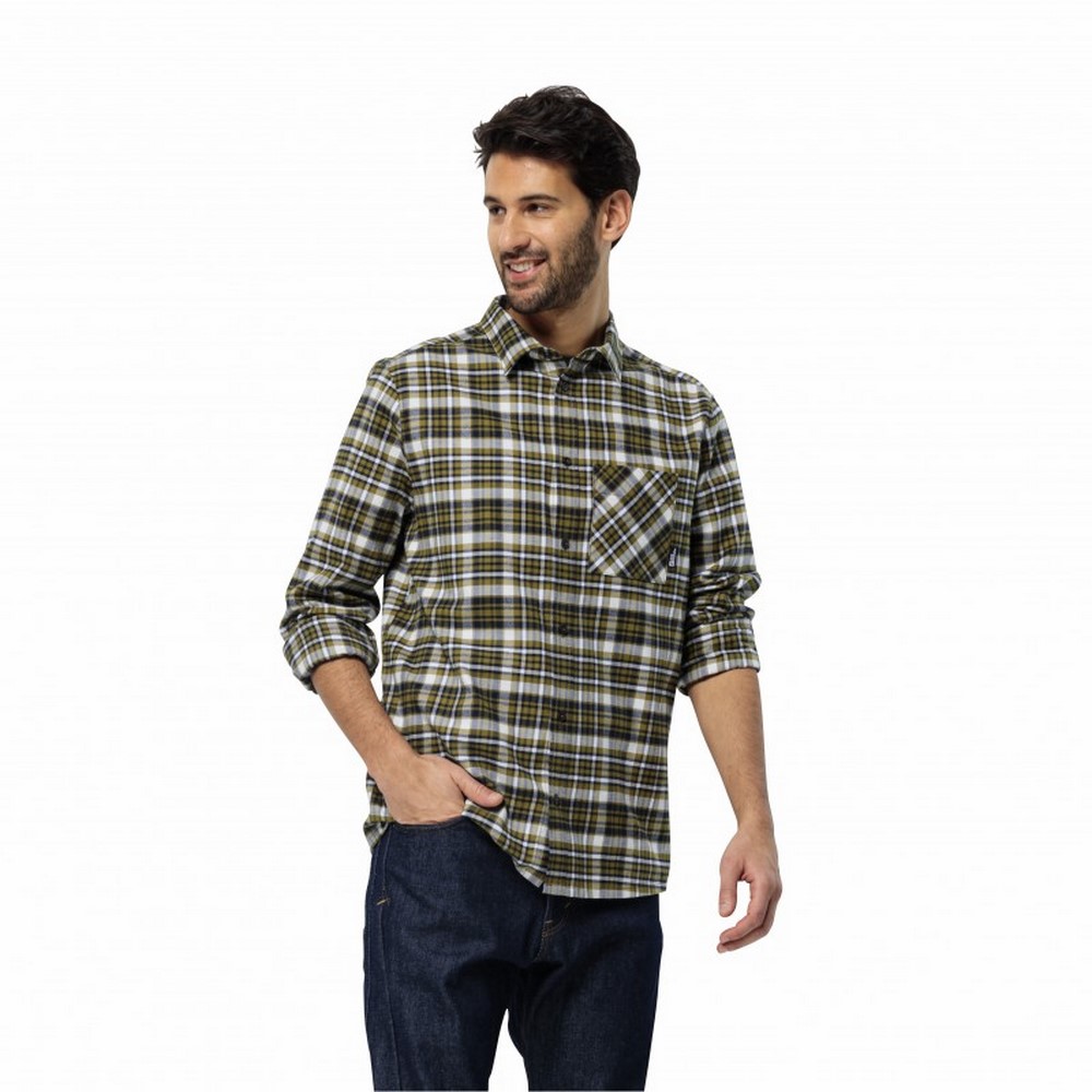 Чоловіча сорочка з довгим рукавом Jack Wolfskin BERGWEG SHIRT M 1403822_8443