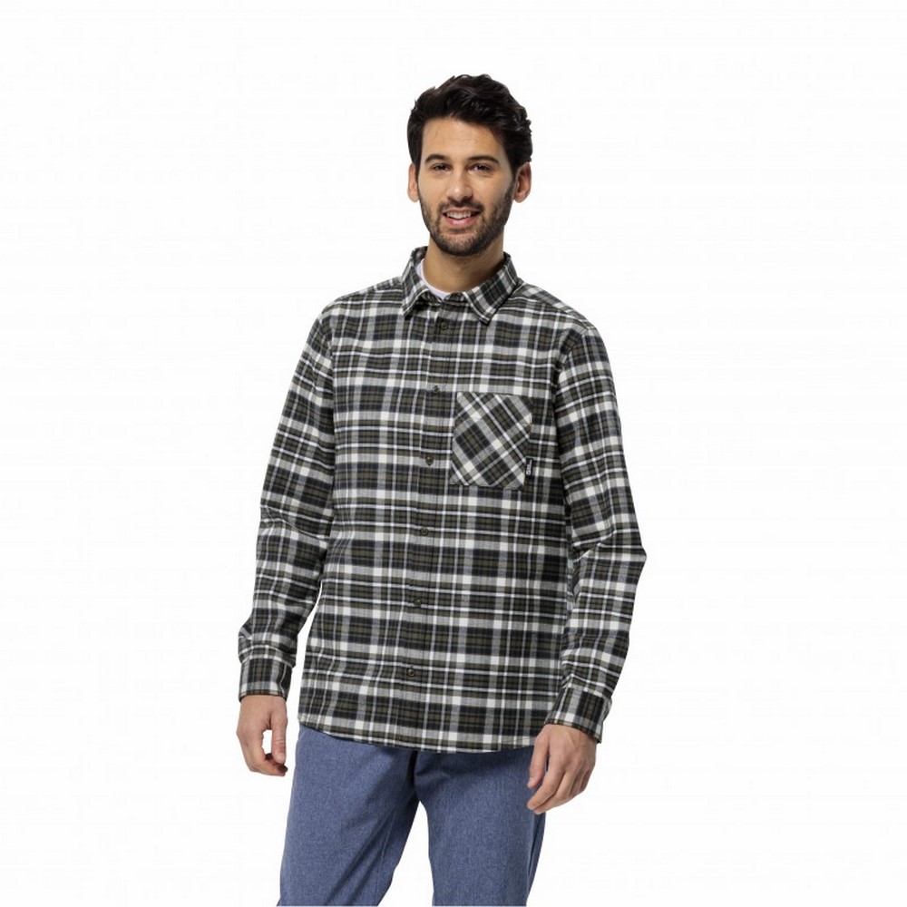 Чоловіча сорочка з довгим рукавом Jack Wolfskin BERGWEG SHIRT M 1403822_8611
