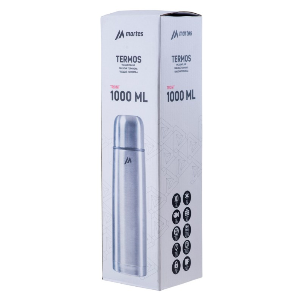 Термос Martes TRONT 1000ML-SILVER/BLACK