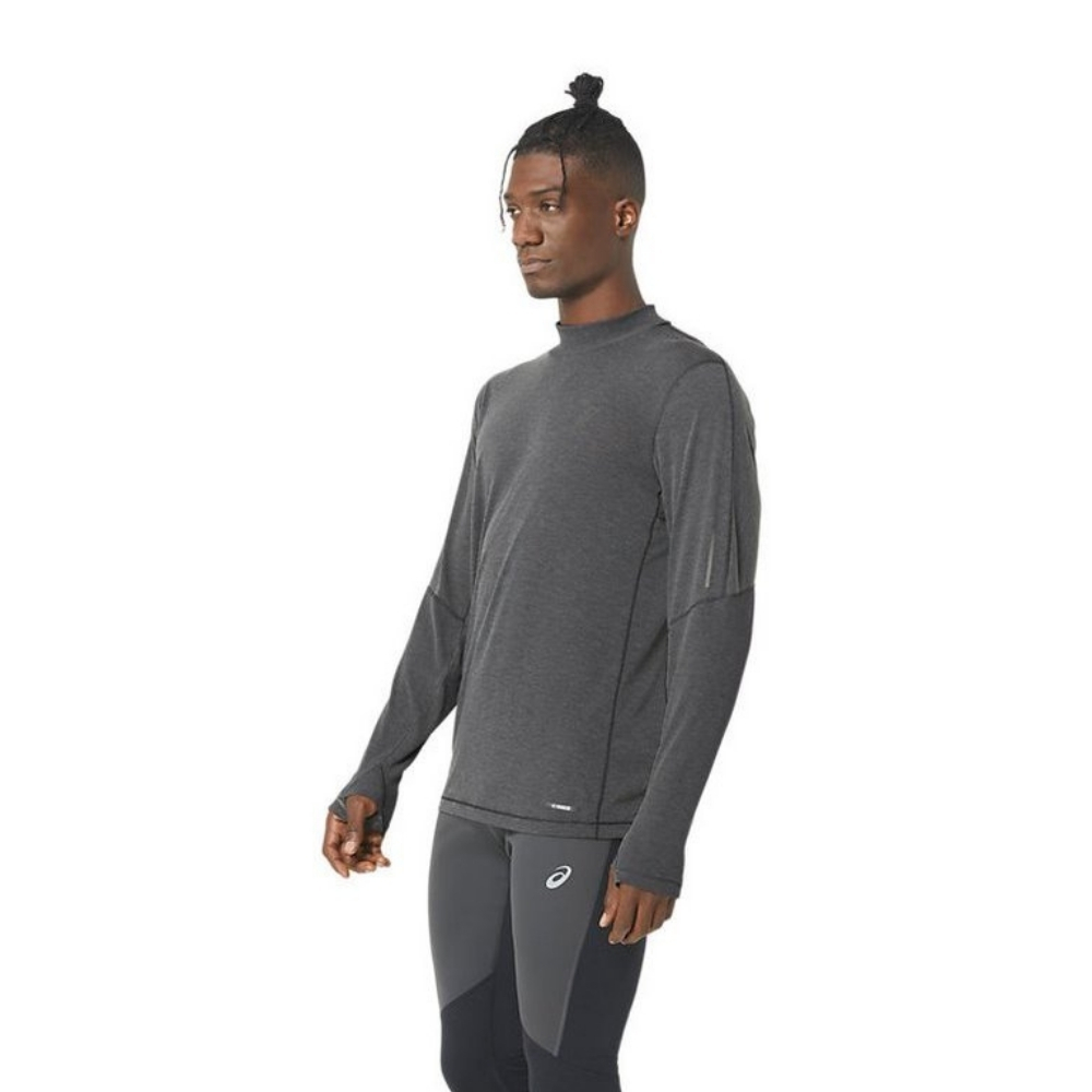 Чоловіча куртка для бігу Asics METARUN MOCK NECK LS TOP 2011C873-BLACK