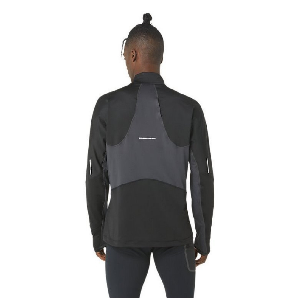 Чоловічі лонгслів Asics WINTER RUN 1/2 ZIP MID LAYER 2011C882-BLACK