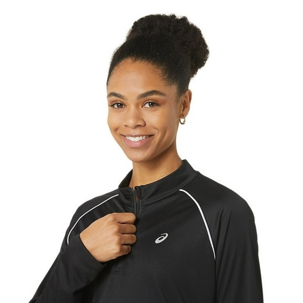 Жіночий лонгслів Asics ICON 1/2 ZIP LS TOP 2012C867-001