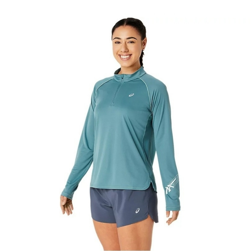 Жіночий лонгслів Asics ICON 1/2 ZIP LS TOP 2012C867-400