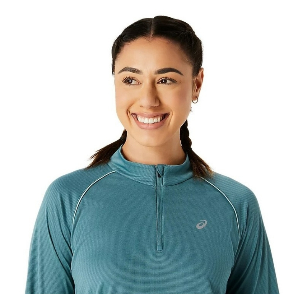 Жіночий лонгслів Asics ICON 1/2 ZIP LS TOP 2012C867-400