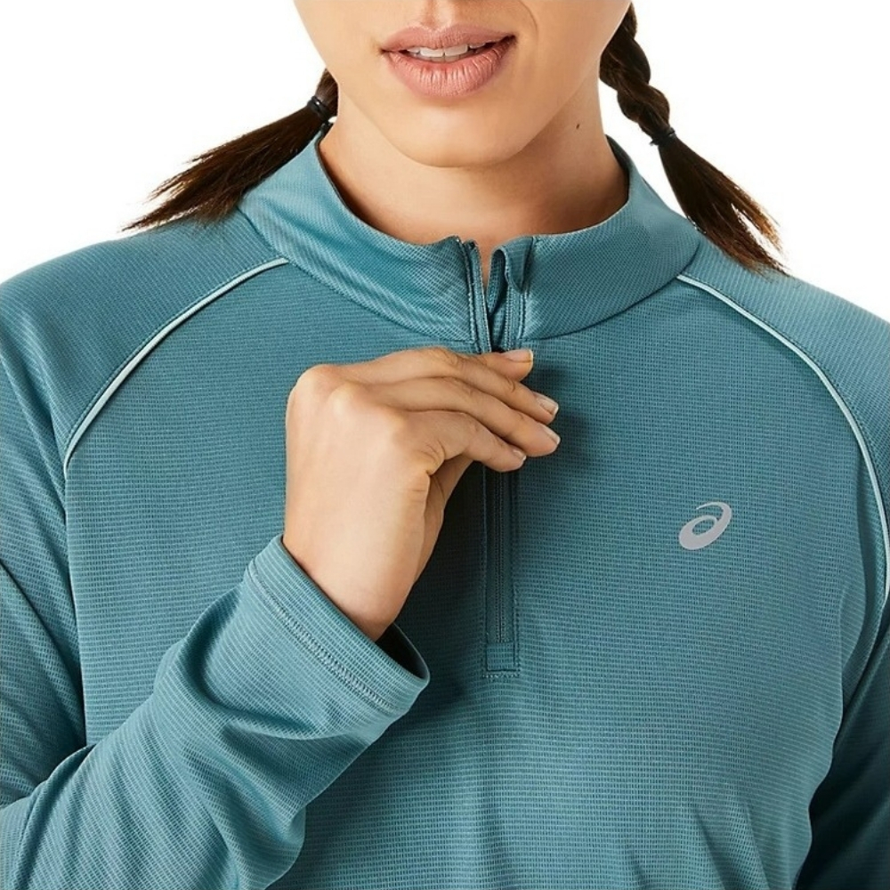 Жіночий лонгслів Asics ICON 1/2 ZIP LS TOP 2012C867-400