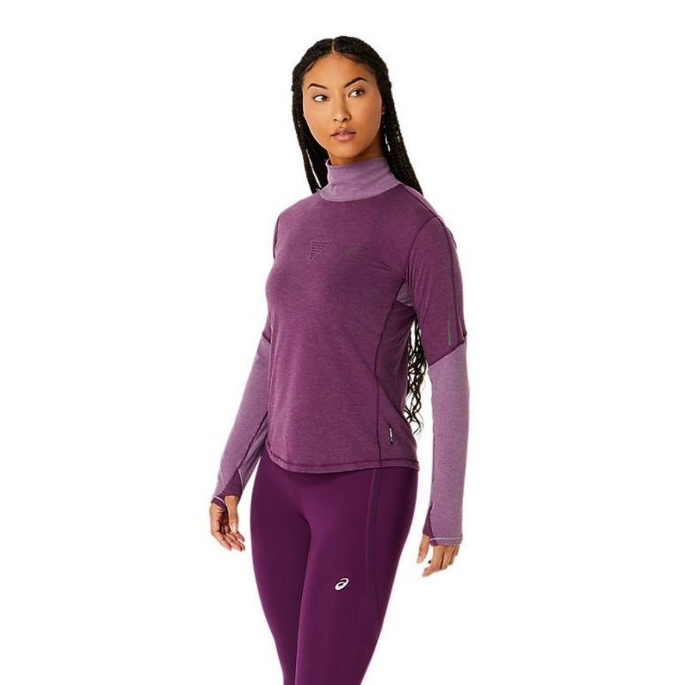 Жіночий лонгслів Asics METARUN MOCK NECK LS TOP 2012C869-MAVU