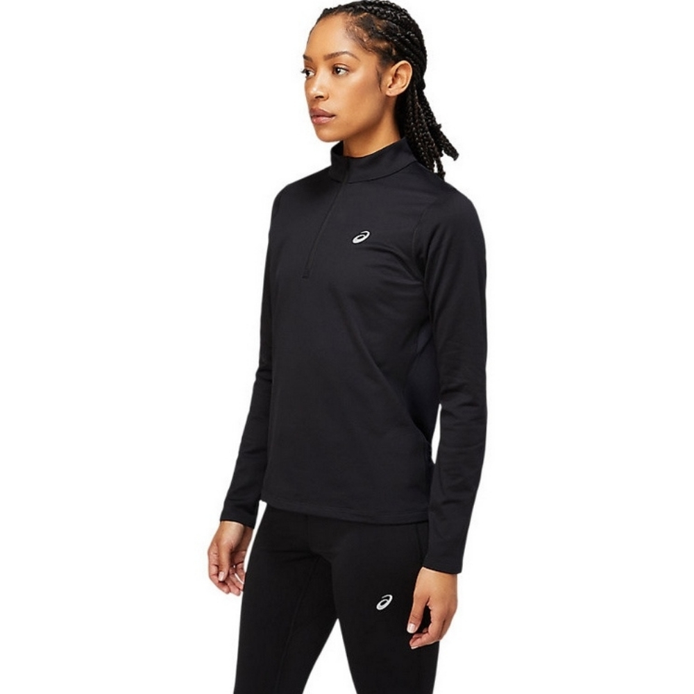 Жіночий лонгслів Asics CORE LS 1/2 ZIP WINTER TOP 2012C343-001
