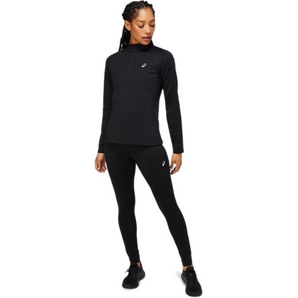 Жіночий лонгслів Asics CORE LS 1/2 ZIP WINTER TOP 2012C343-001