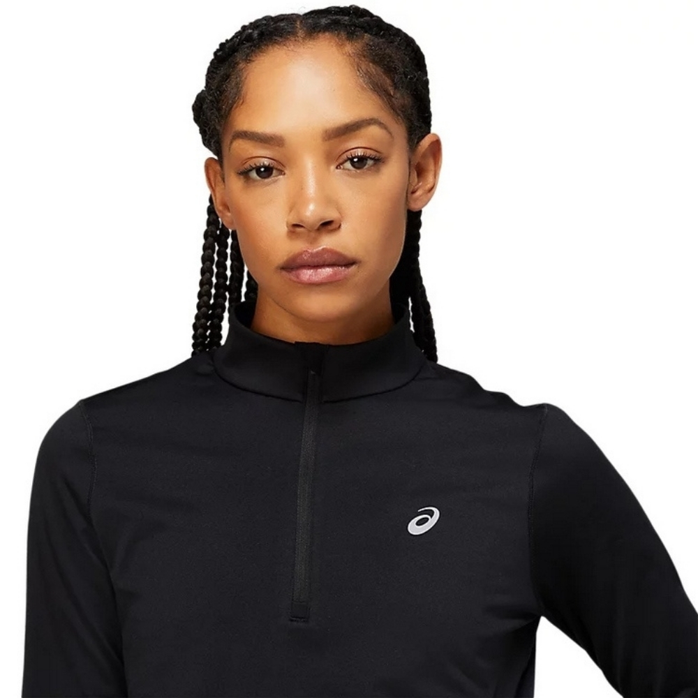 Жіночий лонгслів Asics CORE LS 1/2 ZIP WINTER TOP 2012C343-001