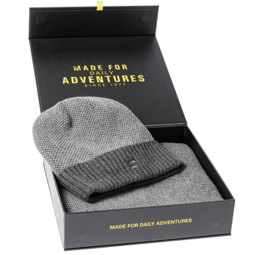 Чоловічий комплект (шапка+шарф) Camel Active Gift Box 404020-2A02-88