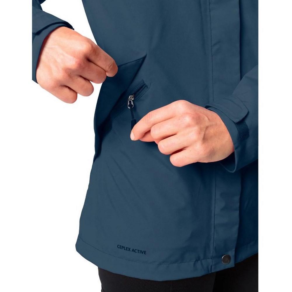 Жіноча куртка для туризму VAUDE Wo Rosemoor 3in1 Jacket V42046-SEA