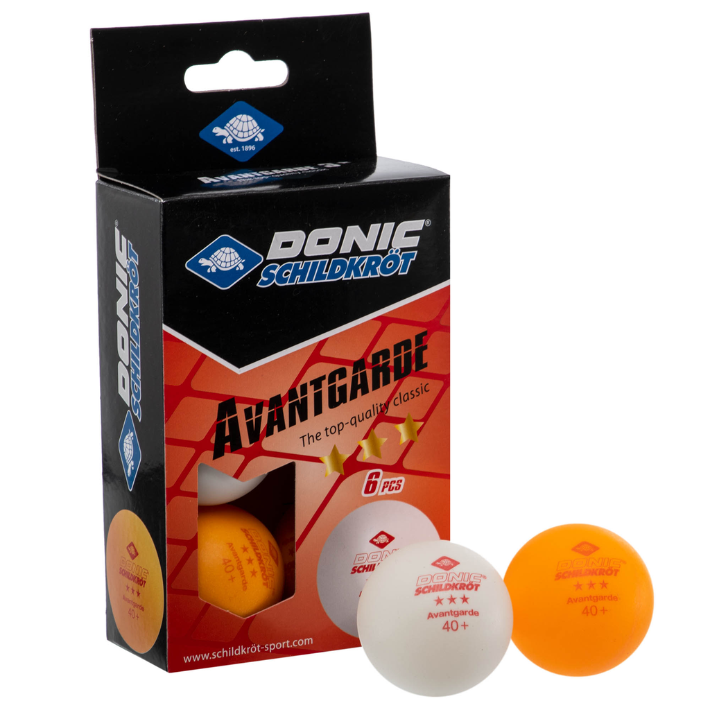 Набір м'ячів для настільного тенісу Donic Schildkrot 3-Star Avantgarde ball Poly 40+ 608533