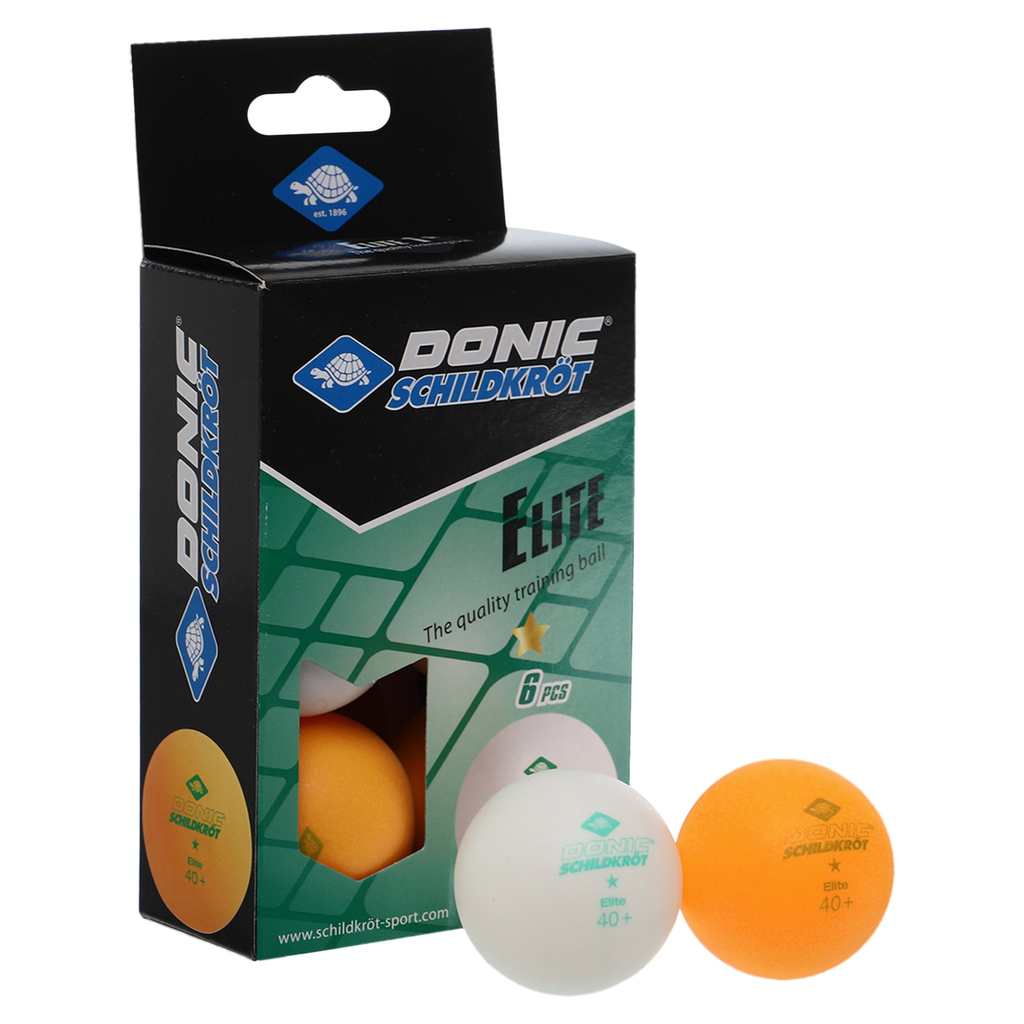 Набір м'ячів для настільного тенісу Donic Schildkrot 1-Star Elite ball Poly 40+ 608511