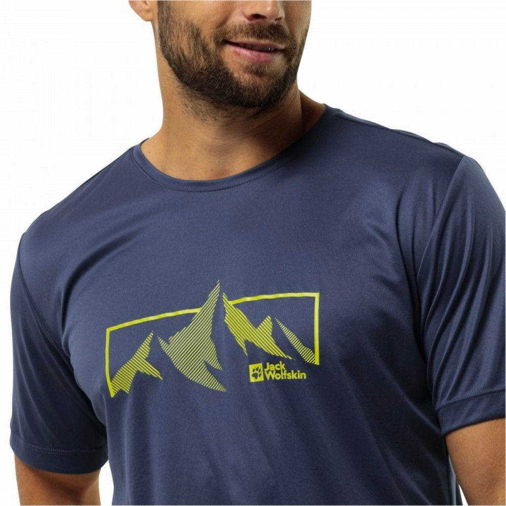 Чоловіча спортивна футболка Jack Wolfskin PEAK GRAPHIC T M 1807184_1292