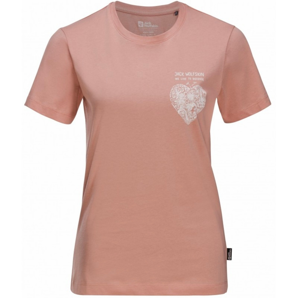 Жіноча футболка Jack Wolfskin DISCOVER HEART T W 1809701_2919