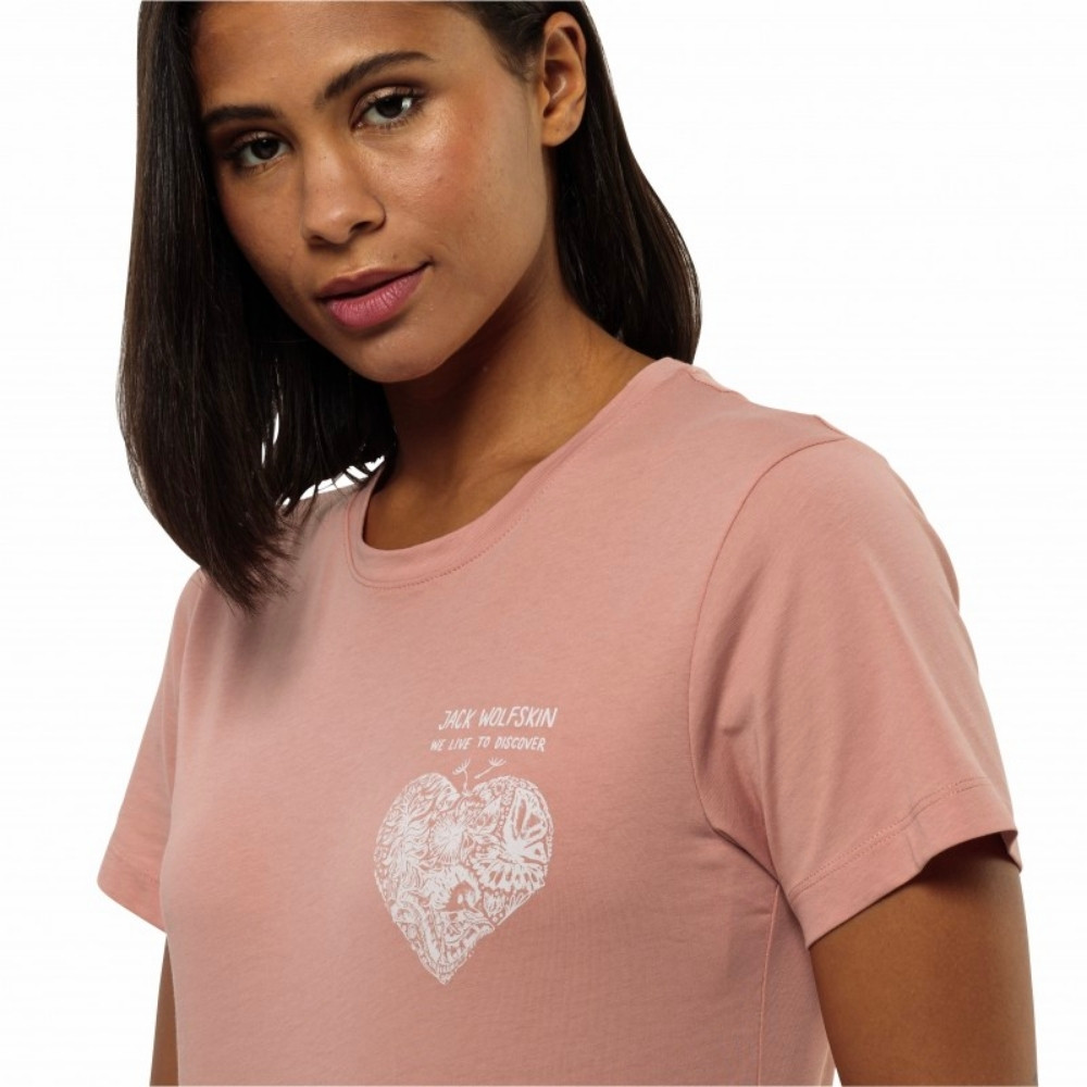 Жіноча футболка Jack Wolfskin DISCOVER HEART T W 1809701_2919