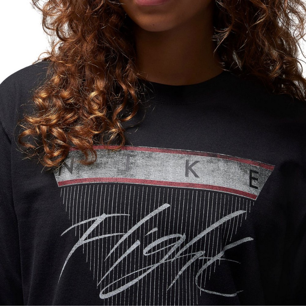 Жіночий лонгслів AIR JORDAN T-SHIRT BLACK FD7205-012