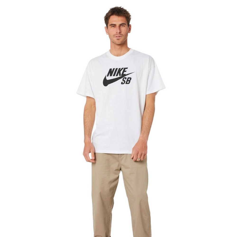 Чоловіча футболка Nike Sb Logo Skate T-Shirt White CV7539-100