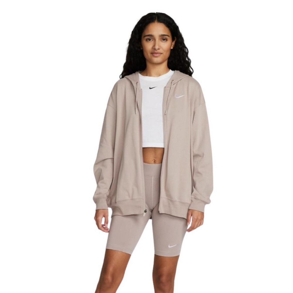 Жіноча толстовка Nike W NSW JRSY OS FZ HOODIE DM6415-272