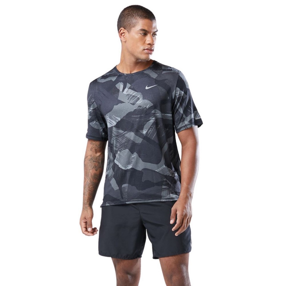 Чоловіча футболка Nike M NK DF MILER SS CAMO DQ4736-010