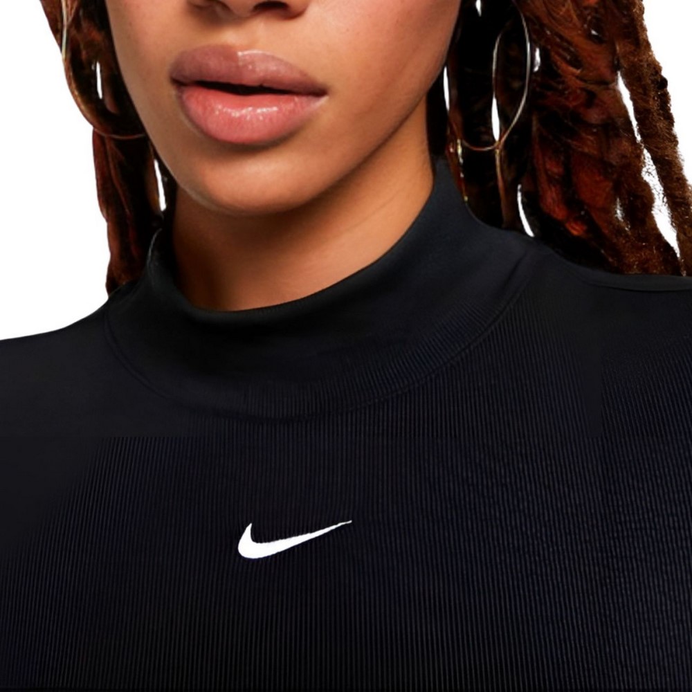 Жіноча футболка Nike W NSW ESSNTL RIB MOCK SS TOP DV7958-010