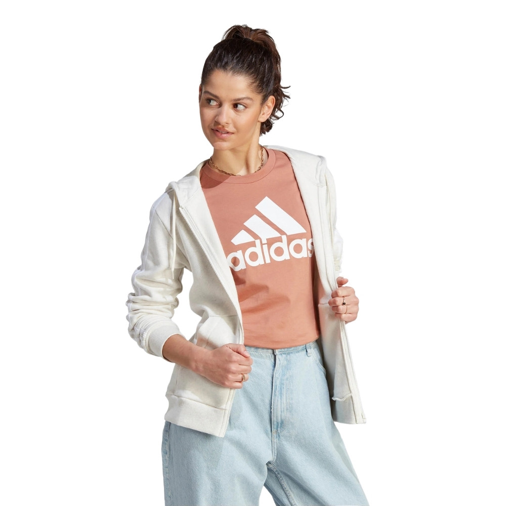 Жіноча толстовка Adidas ESSENTIALS 3-STRIPES FULL-ZIP FLEECE IM0239