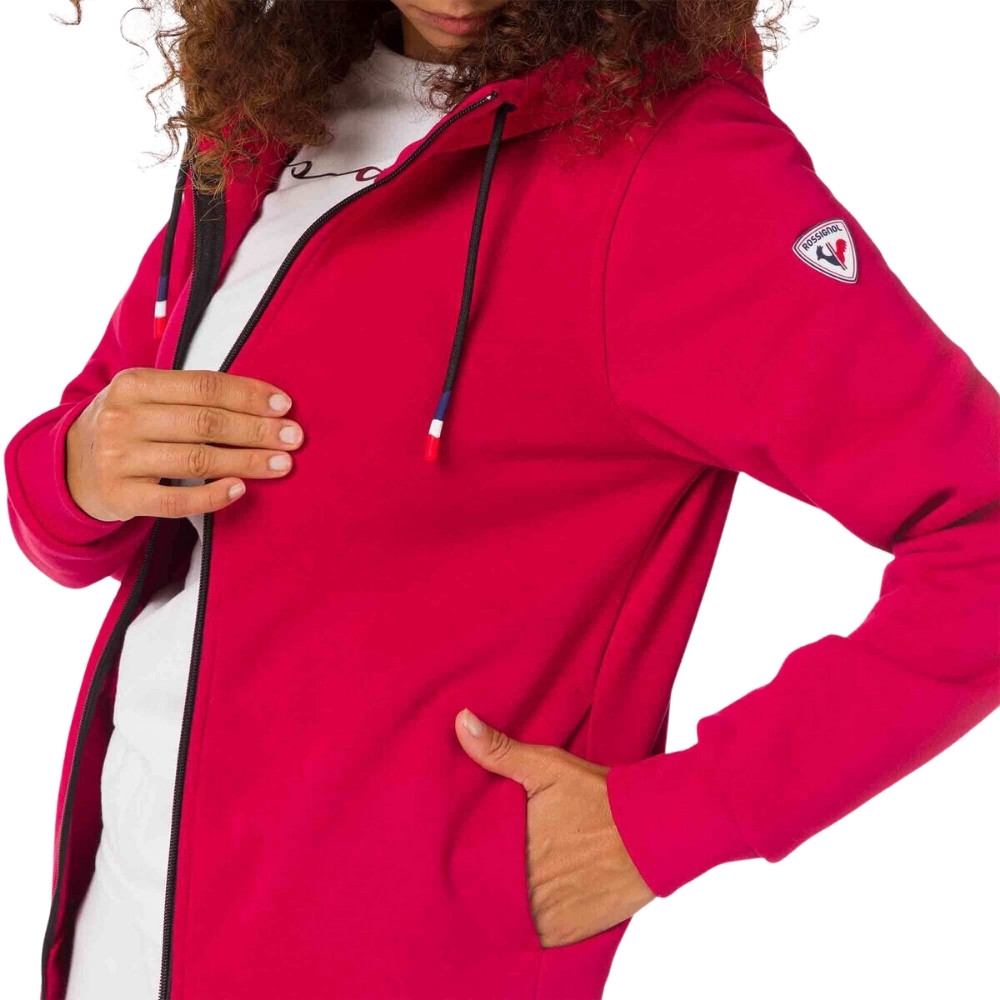 Жіноча спортивна кофта ROSSIGNOL W LOGO SWEAT FZ HOOD FL RLKWS08-311