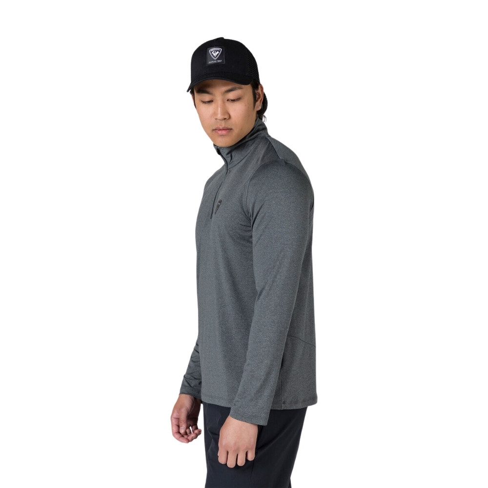Чоловічий лонгслів ROSSIGNOL SLUB 1/2 ZIP TEE RLMMY26-23N