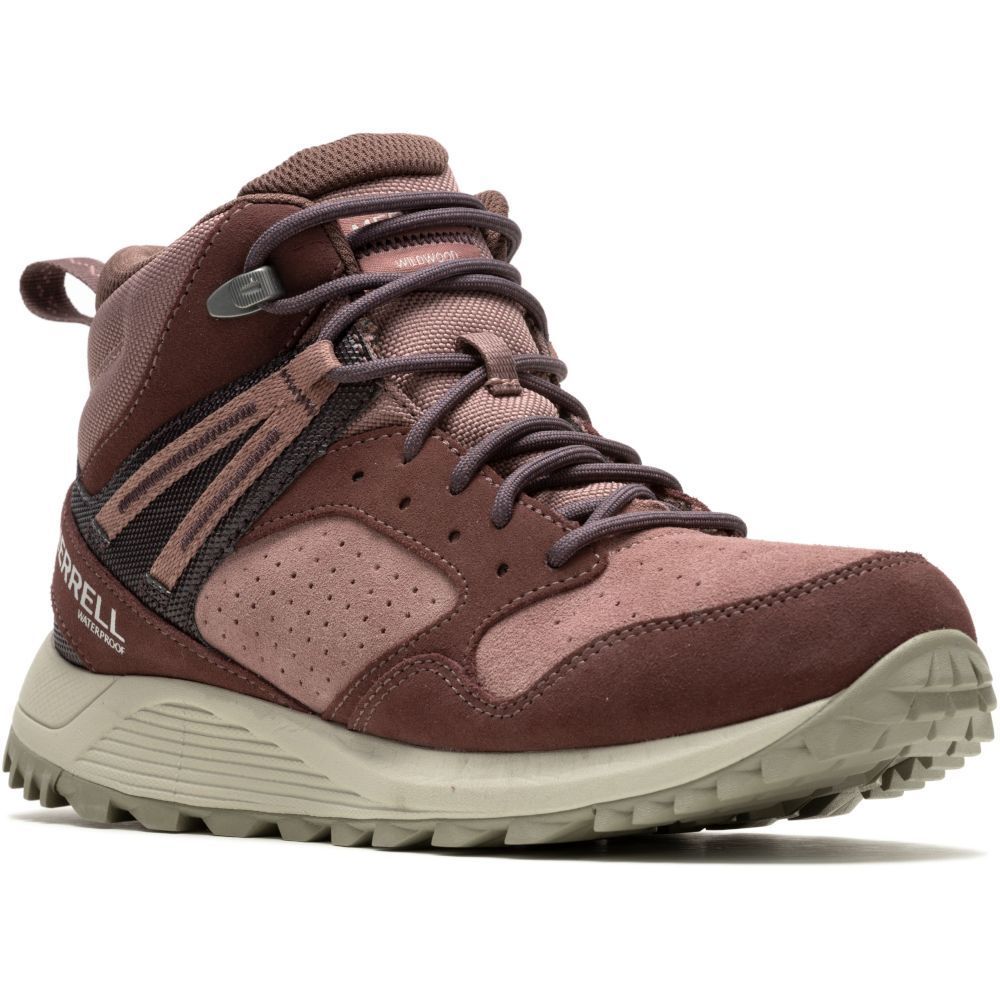 Жіночі черевики Merrell WILDWOOD MID LTR WP marron/burlwood