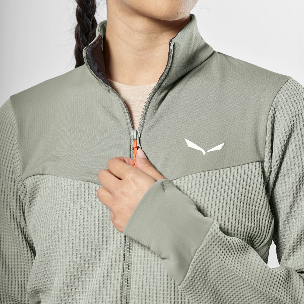 Жіночій фліс Salewa PUEZ WAFFLE HYB PL JACKET W 28860_5130
