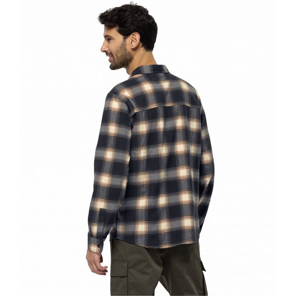 Чоловіча сорочка з довгим рукавом Jack Wolfskin WANDERWEG SHIRT M 1403801_C0413