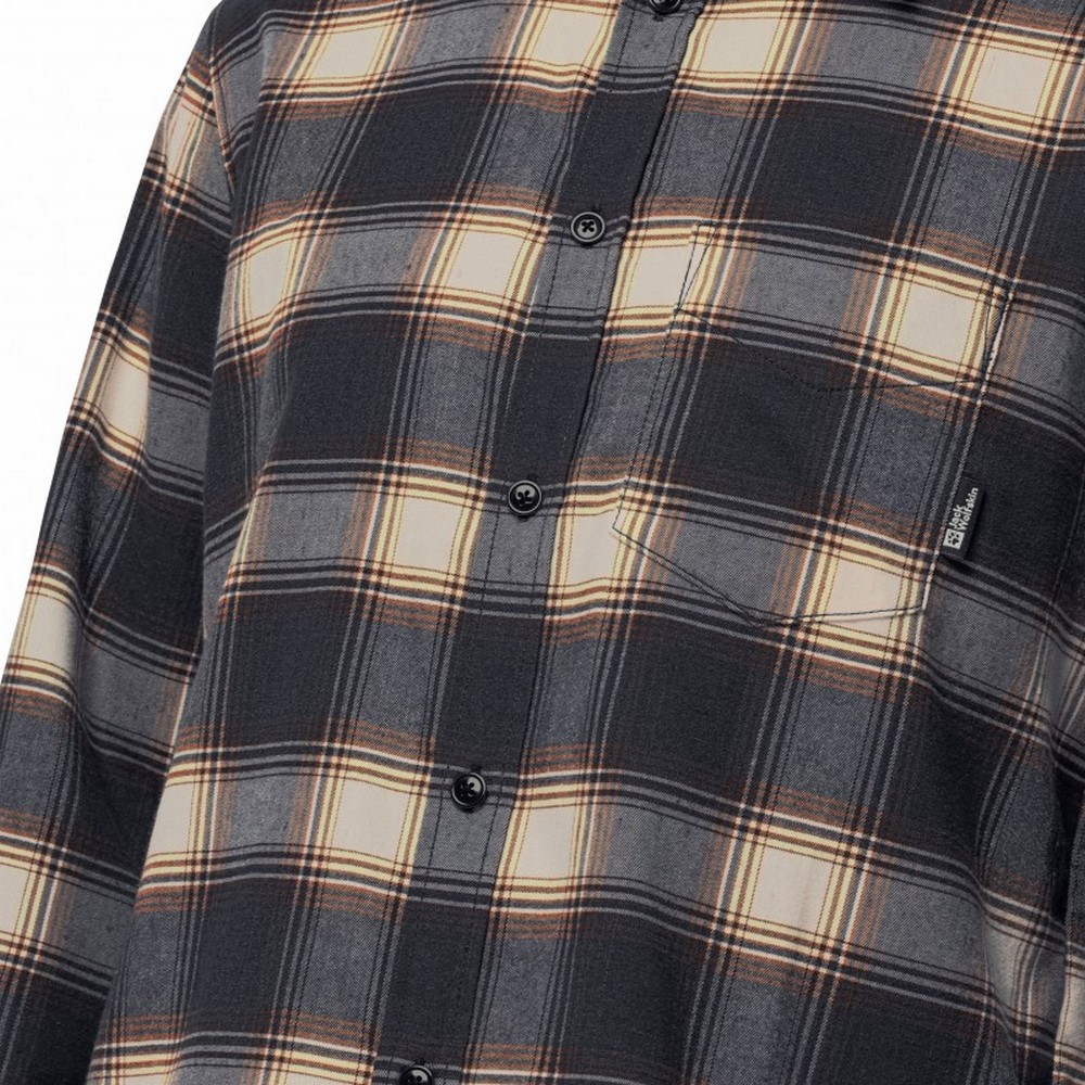 Чоловіча сорочка з довгим рукавом Jack Wolfskin WANDERWEG SHIRT M 1403801_C0413