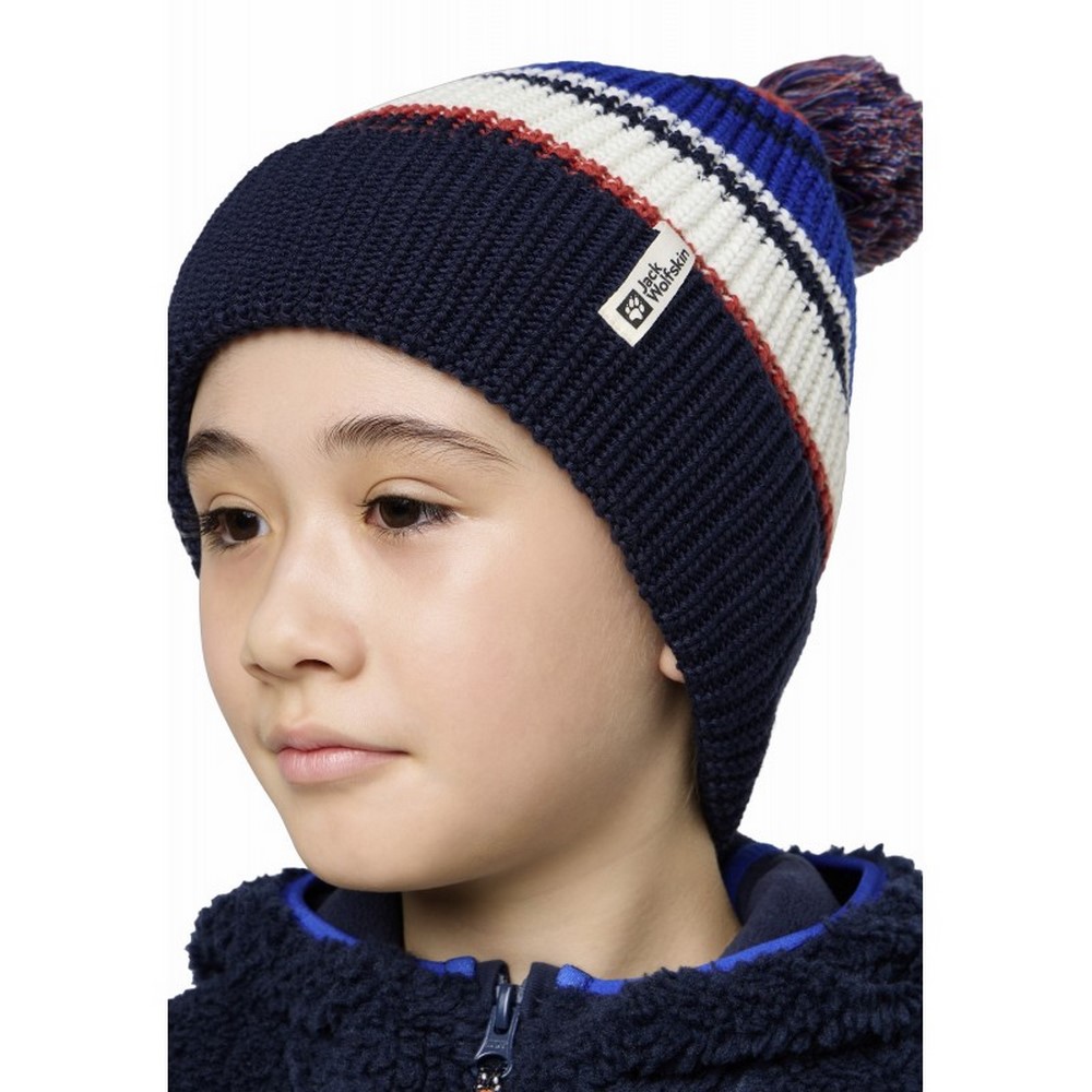 Дитяча шапка Jack Wolfskin POMPOM BEANIE KIDS 1911081_1010