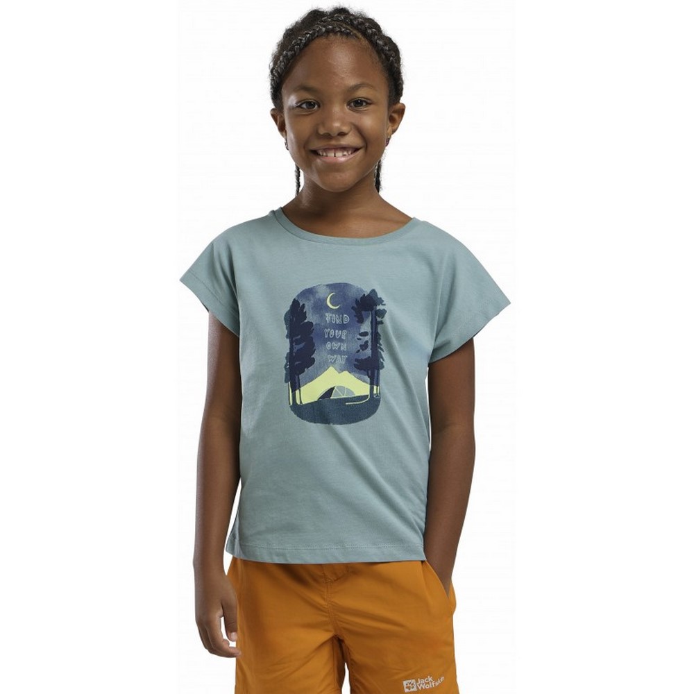 Дитяча футболка Jack Wolfskin GRAPHIC GIRLS T A64186_T0224