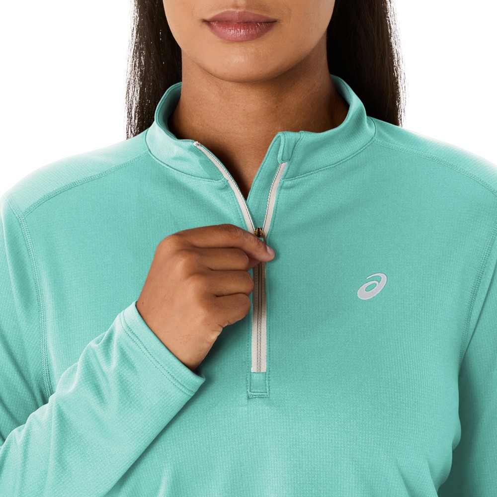 Жіноча футболка ASICS CORE 1/2 ZIP LS TOP 2012D325-400