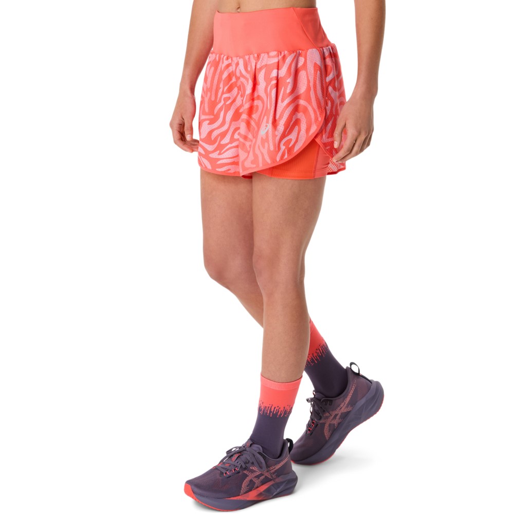 Жіночі шорти ASICS ROAD ALL OVER PRINT 2-N-1 3.5 IN SHORT 2012D077-700