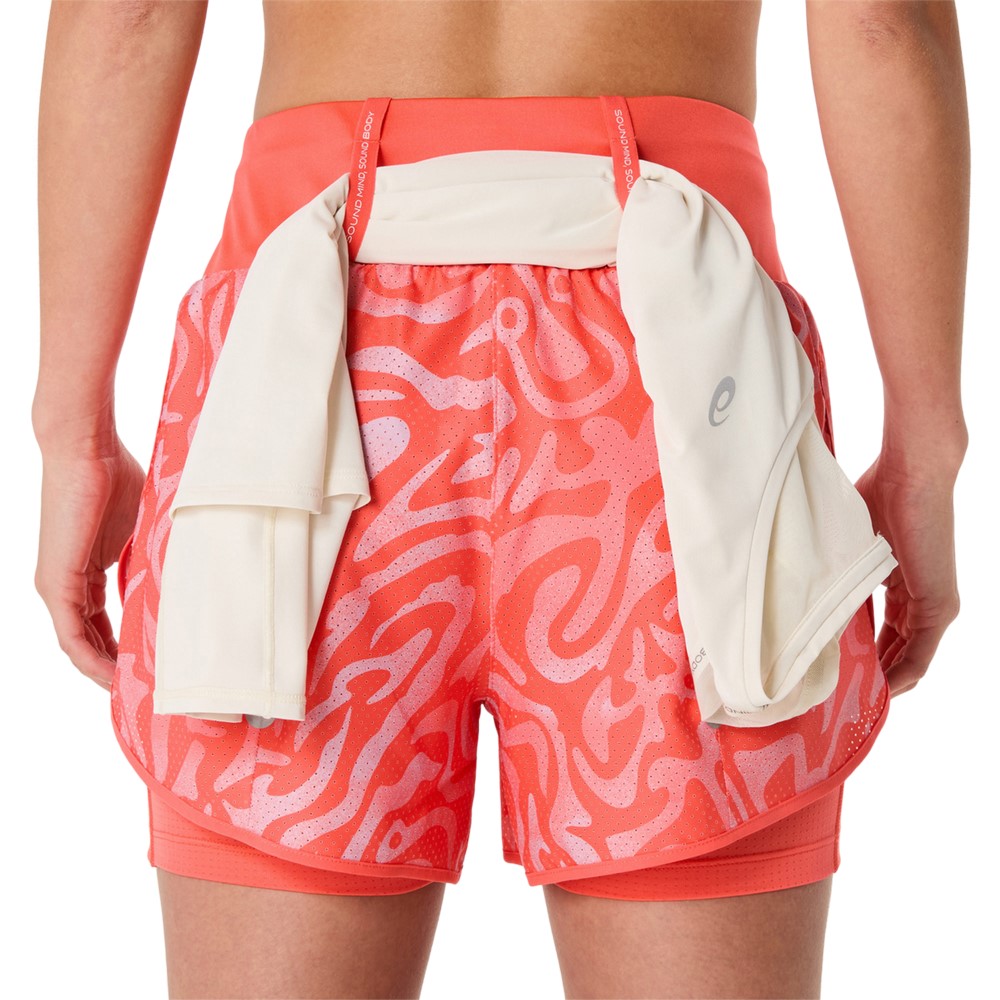 Жіночі шорти ASICS ROAD ALL OVER PRINT 2-N-1 3.5 IN SHORT 2012D077-700