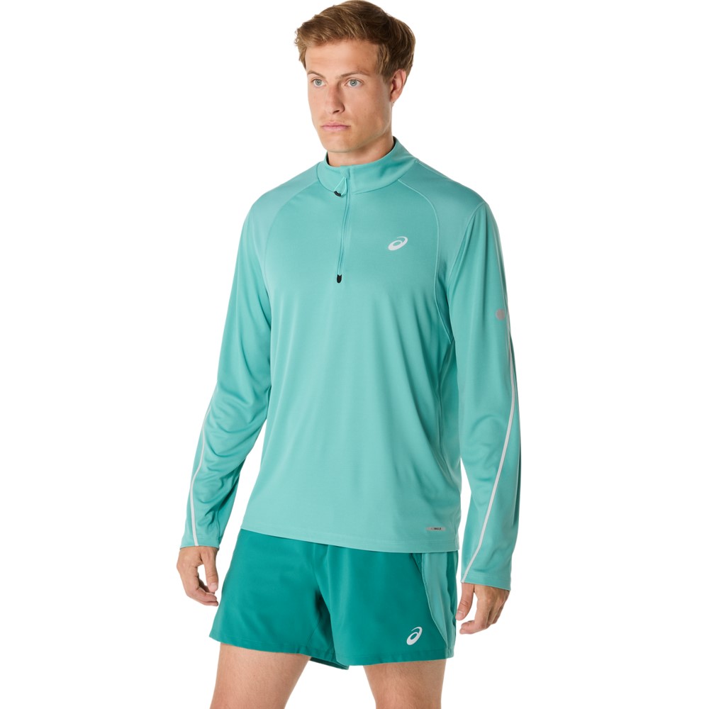 Чоловіча футболка ASICS ROAD LITE-SHOW 1/2 ZIP 2011D094-300